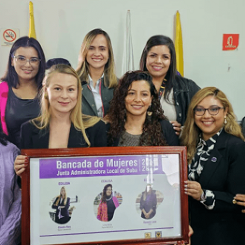 ASÍ FUE LA PRIMERA BANCADA DE MUJERES EN LA LOCALIDAD DE SUBA