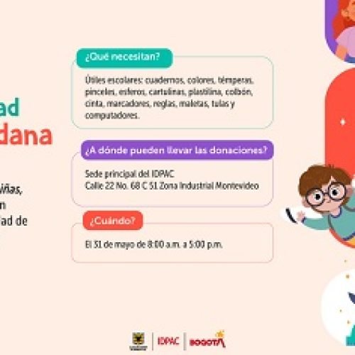 DONA ÚTILES ESCOLARES PARA LOS NIÑOS, NIÑAS Y ADOLESCENTES DE PATIO BONITO